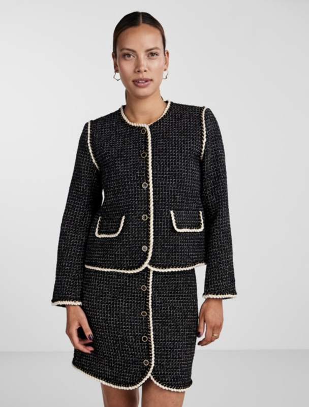 Clema 7/8 Blazer Jacket - Black  - Image 6