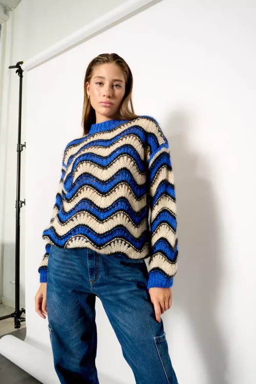 NOELLA Panama Knit Sweater 