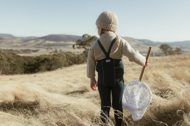 Wooly Footless Tights - Blue Sapphire - Image 3