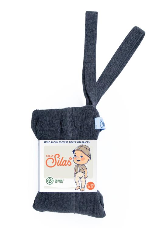 Silly Silas | Footless Roomy Tights - Dark Grey Blend