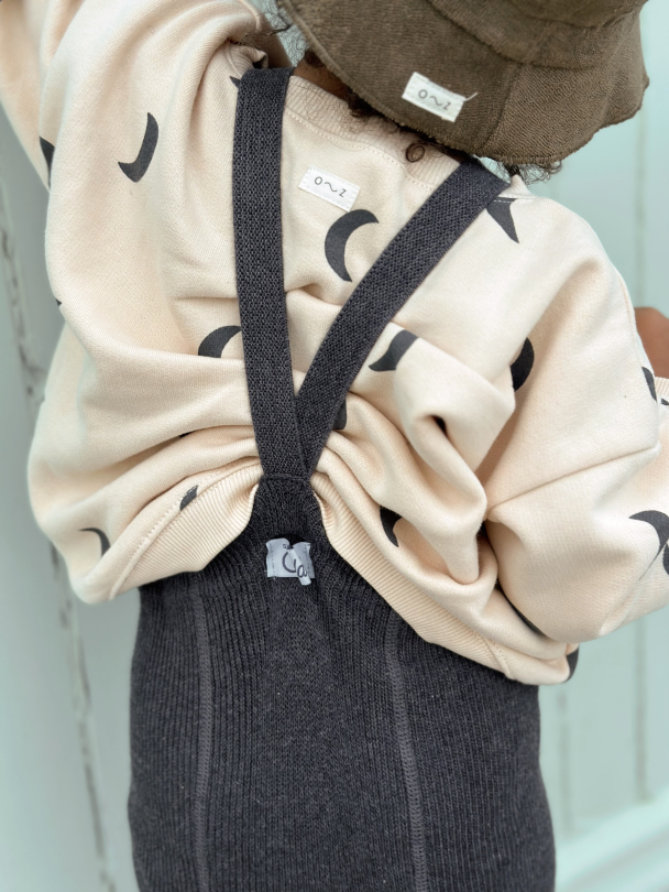 Footless Roomy Tights - Dark Grey Blend - Image 4