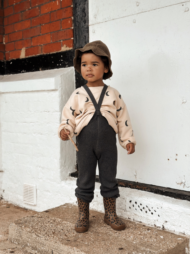 Footless Roomy Tights - Dark Grey Blend - Image 5