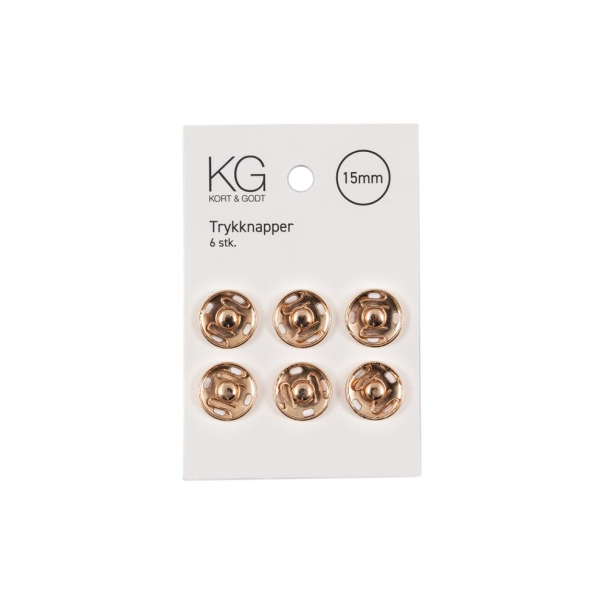 Trykk knapper - Gull - Image 1