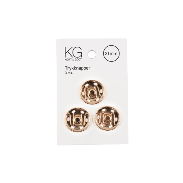 Trykk knapper - Gull - Image 4