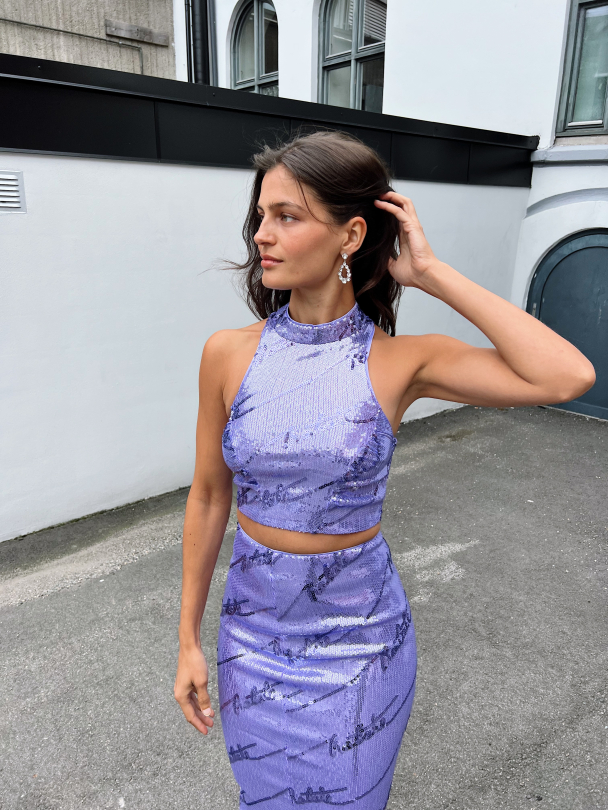Sequins High Neck Top - Image 10
