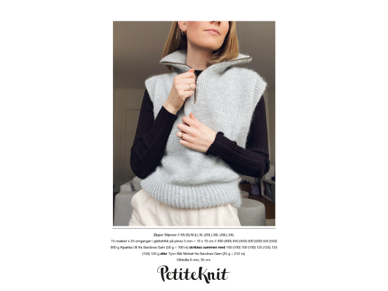 PetiteKnit - Zipper Slipover