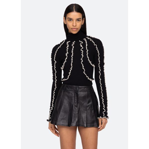 ELIN RUFFLE SWEATER