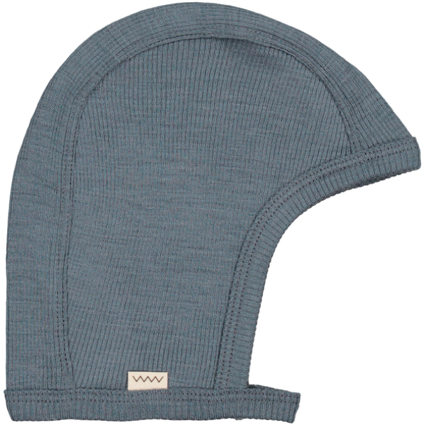 Hoody Wool Rib - Stormy Blue