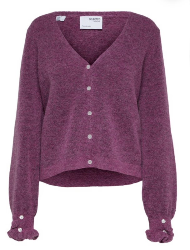 Juma Knit Cardigan - Phlox Pink Melange