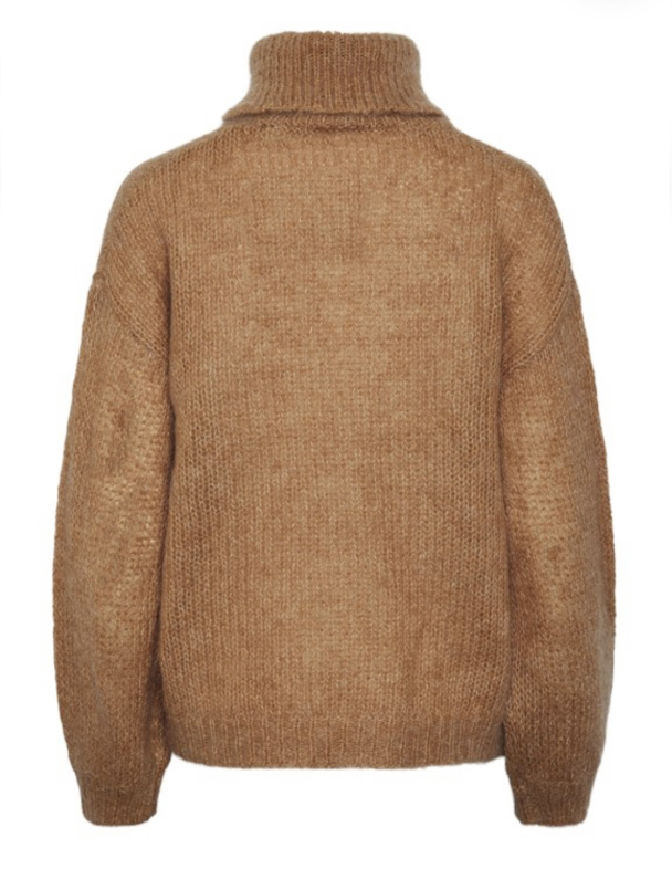 Lambi Knit Rollneck Pullover - Camel  - Image 3