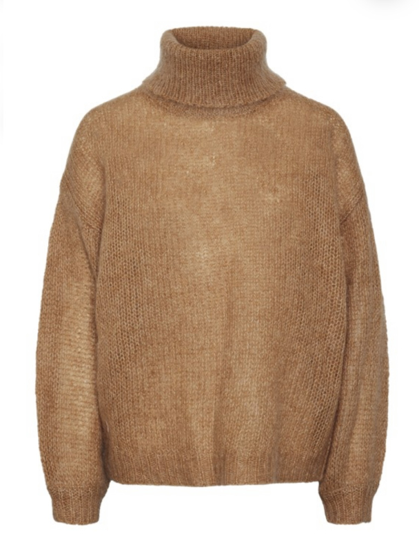 Lambi Knit Rollneck Pullover - Camel  - Image 1