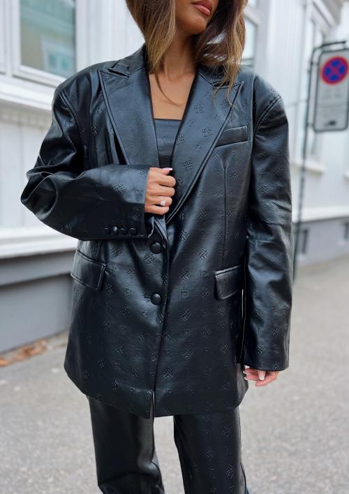 Embossed Logo Blazer