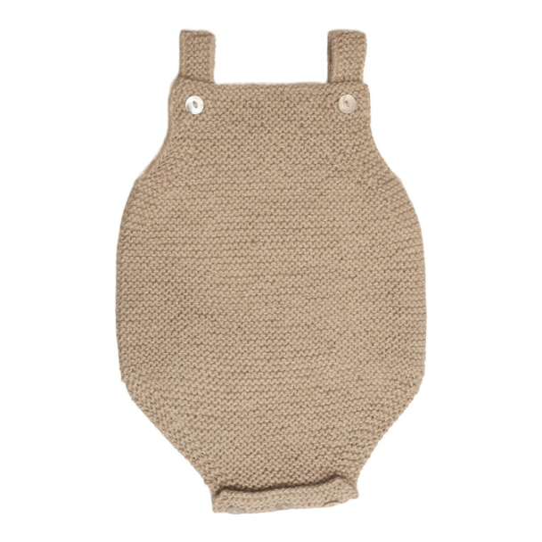 Romper Alpaca Wool Knit - Camel