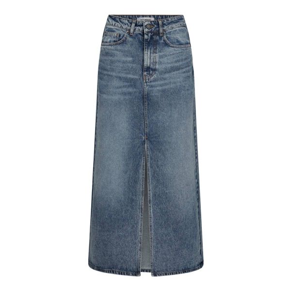 Vika Slit Denim Skirt | Vika CC Slit Denim Skirt fra Co´Couture