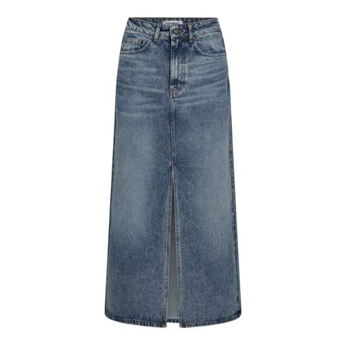 Vika Slit Denim Skirt | Vika CC Slit Denim Skirt fra Co´Couture