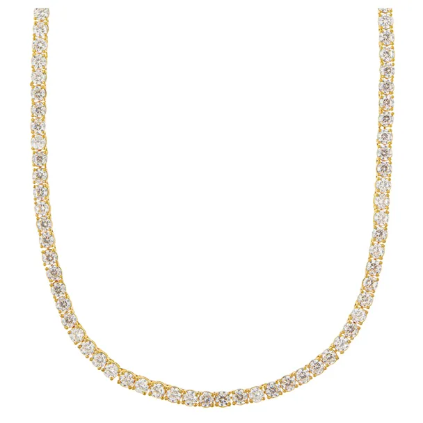 ORELIA Pave Tennis Necklace  - Image 3