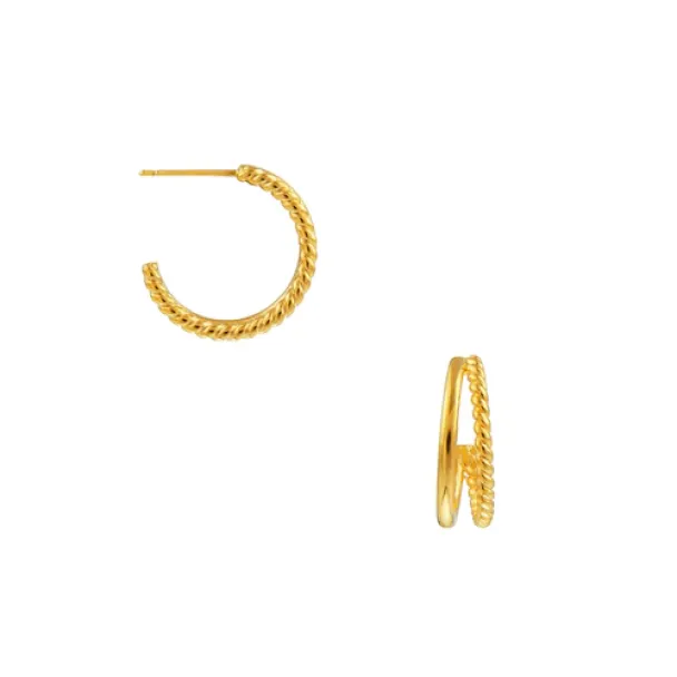 ORELIA Double Illusion Earring - Image 1