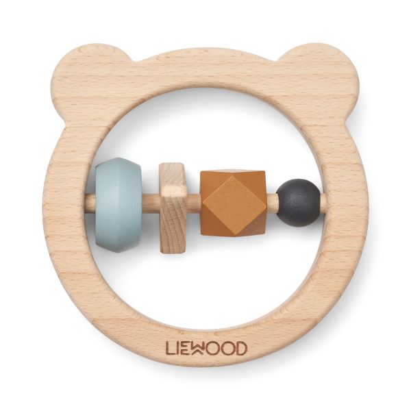 Liewood | Avada Wooden Rattle - Sea Blue Mix