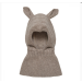 Mini Balaclava Ears Wool Knit, Camel- Huttelihut