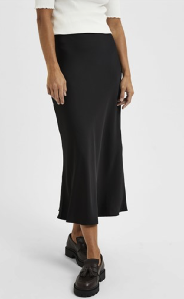 Lena midi skirt - Black - Image 3