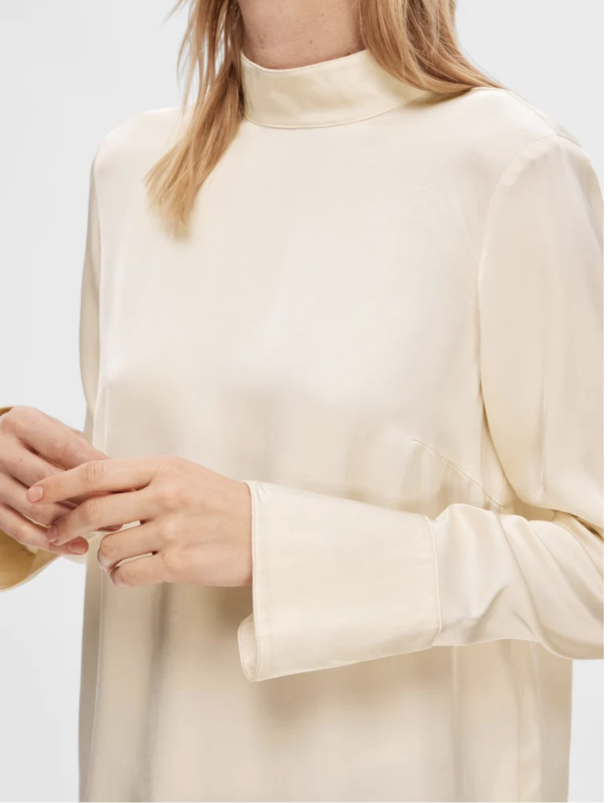 Ivy Satin Top - Birch  - Image 3