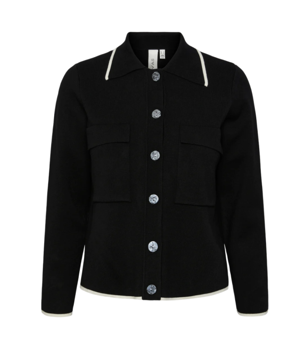 Costi Knit Cardigan - Black  - Image 1