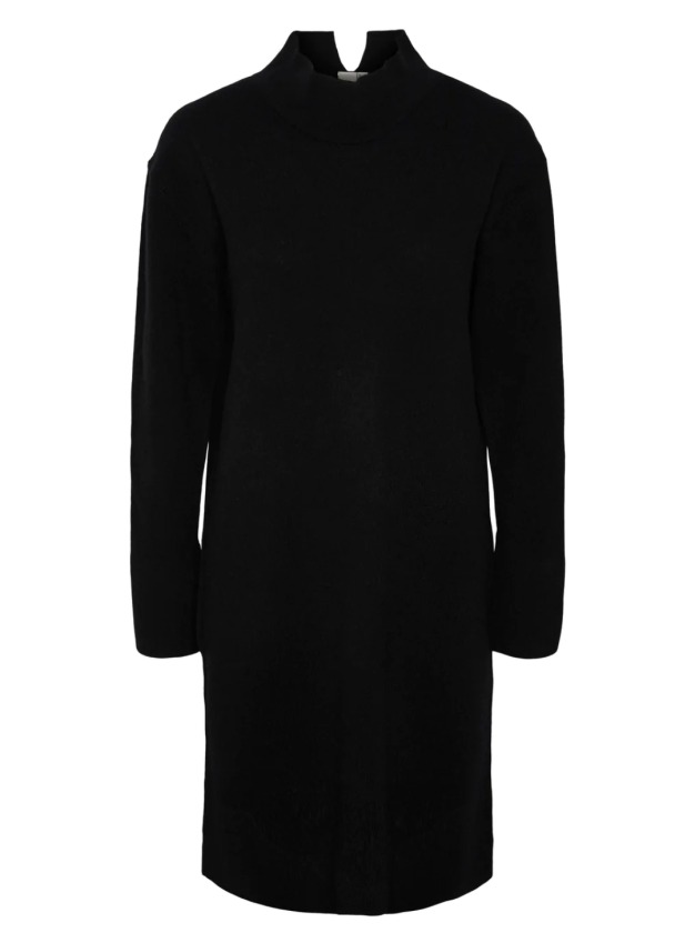 Emilie High Neck Knit Dress - Black - Image 2