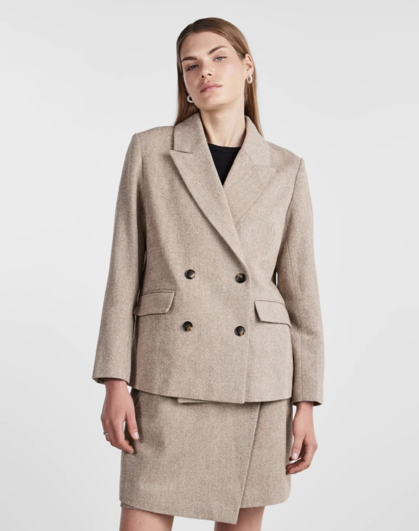 Summer Wool Mix Blazer - Toasted Coconut - Image 2