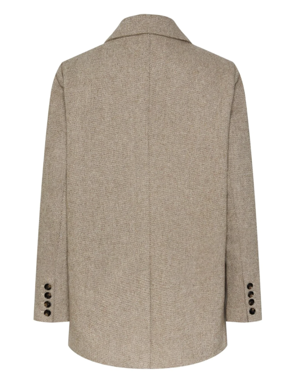 Summer Wool Mix Blazer - Toasted Coconut - Image 4