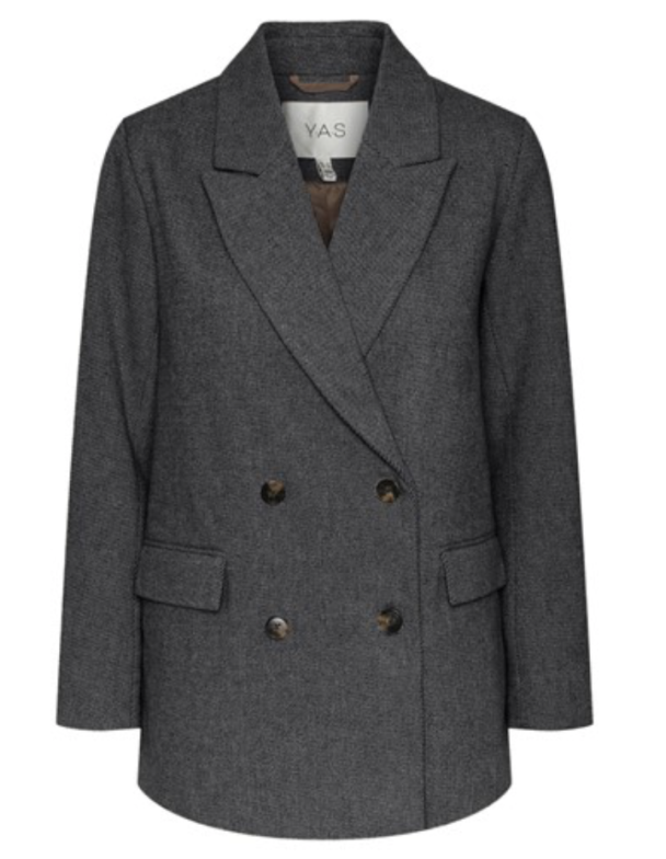 Summer Wool Mix Blazer - Grey Melange  - Image 2