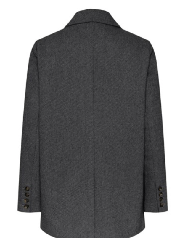 Summer Wool Mix Blazer - Grey Melange  - Image 3