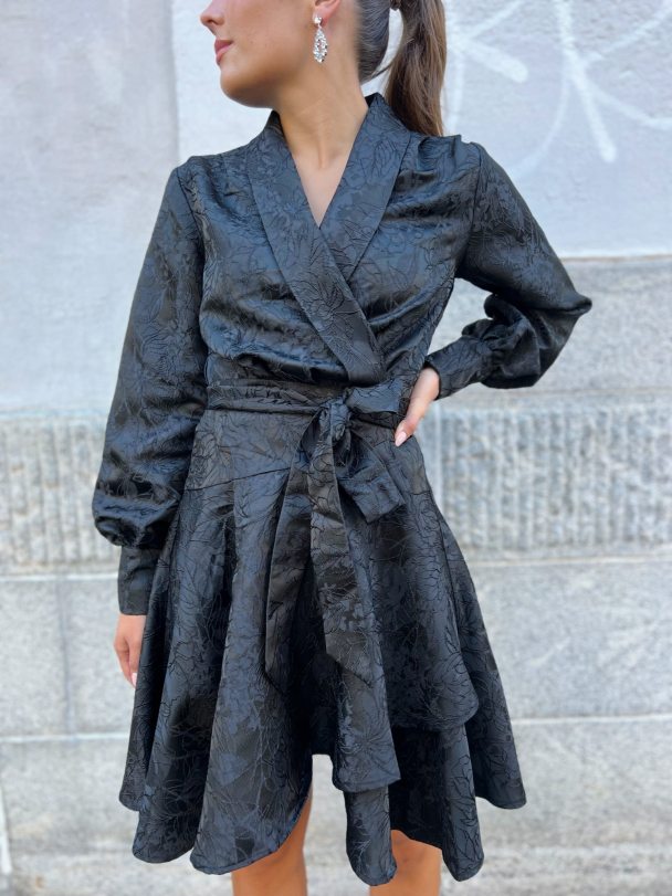 Iza Mini Dress - Black - Image 1