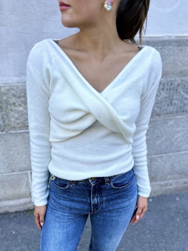 Alpha 2in1 Off Shoulder - Ivory - Image 1
