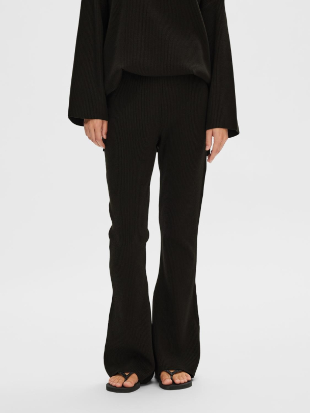 SELECTED FEMME Karo Flared Pants - Image 1