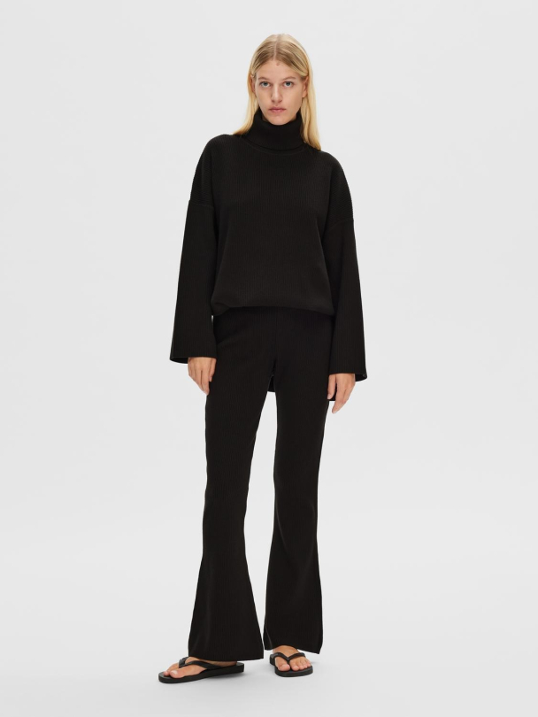 SELECTED FEMME Karo Flared Pants - Image 3