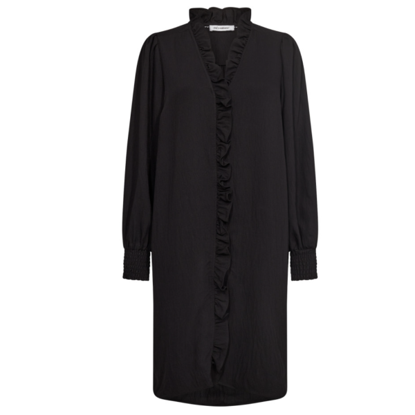 Sueda Frill Dress  |  Sueda CC Frill LS Dress Black fra Co´Couture