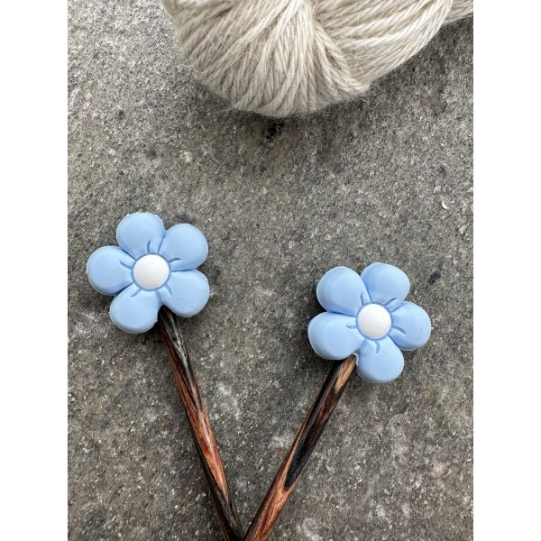 Pinnestoppere - Blå blomst 