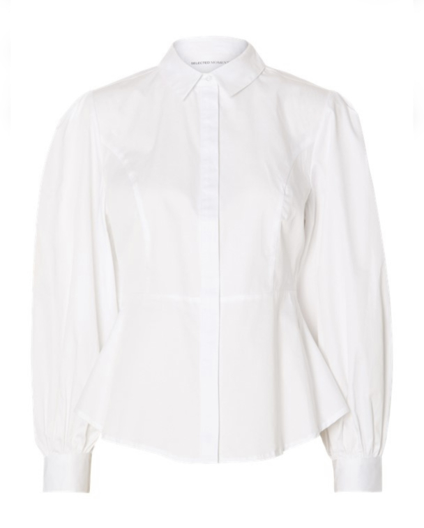 Vivi Fitted Shirt - Snow White - Image 1