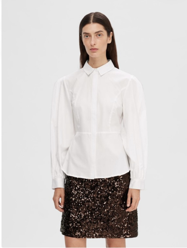 Vivi Fitted Shirt - Snow White - Image 2