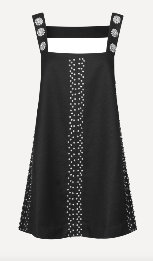 Nomi Dress Embellished Twill | Nomi Dress Embellished Twill fra Stine Goya