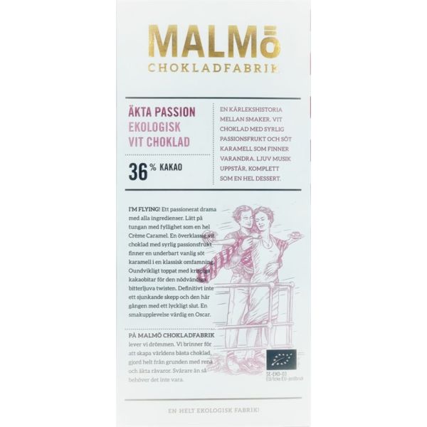 Malmö Äkta Passion Hvit sjokolade 36%