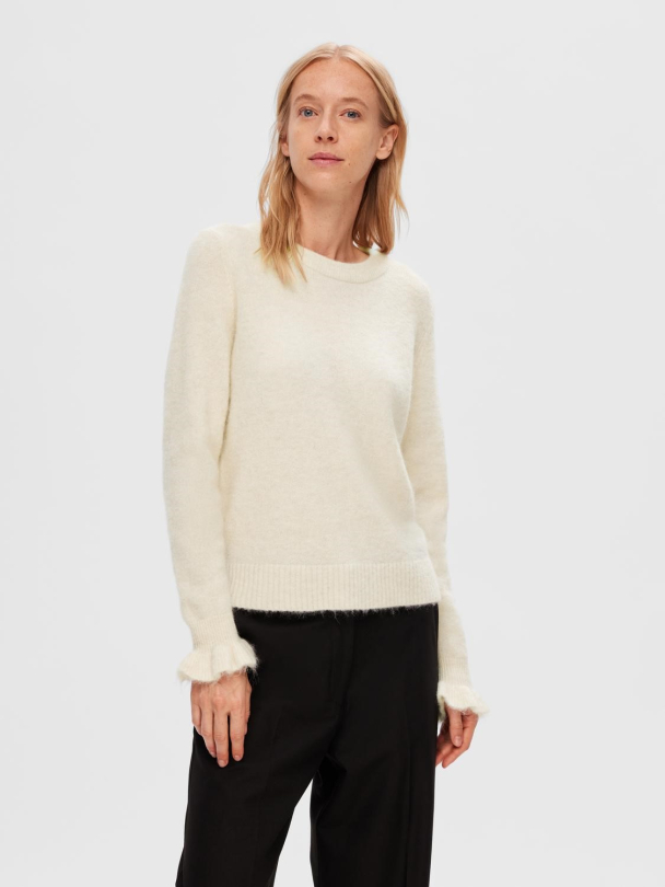 SELECTED FEMME Sia Ras Frill Knit - Image 4
