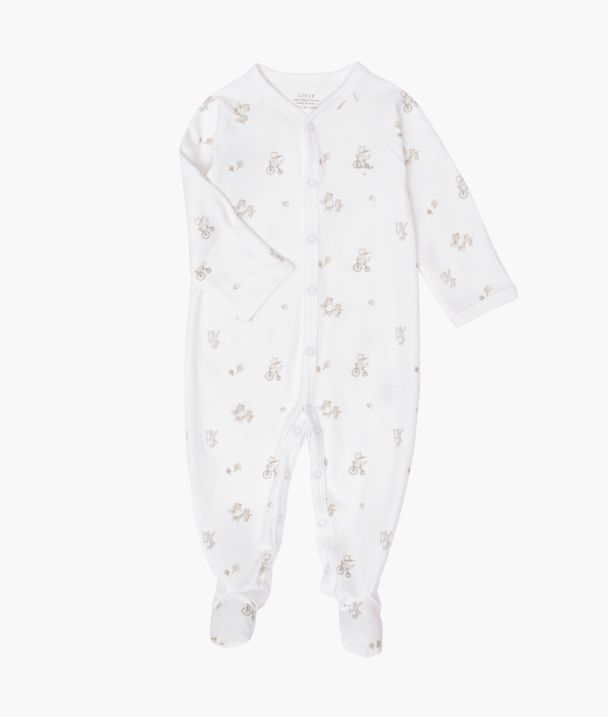 LIVLY - PARADE SIMPLICITY FOOTIE AUTUMN PARADE/WHITE - Image 2