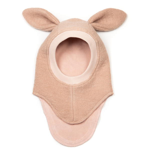 Balaclava Ears Wool - Dusty Rose