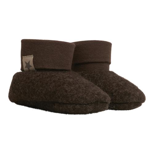 HUTTELIHUT - POOHF FOOTIES WOOL BROWN