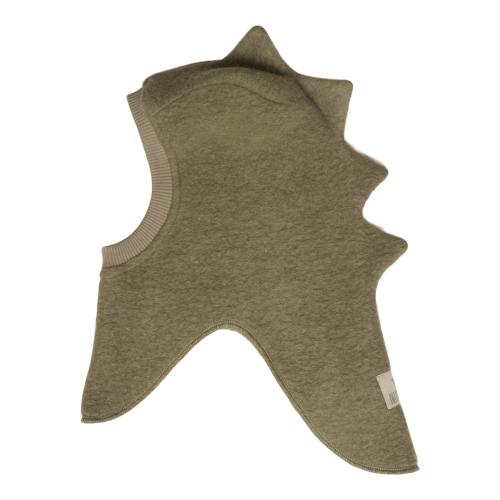 HUTTELIHUT - DINO BALACLAVA WOOL GREEN OLIVE