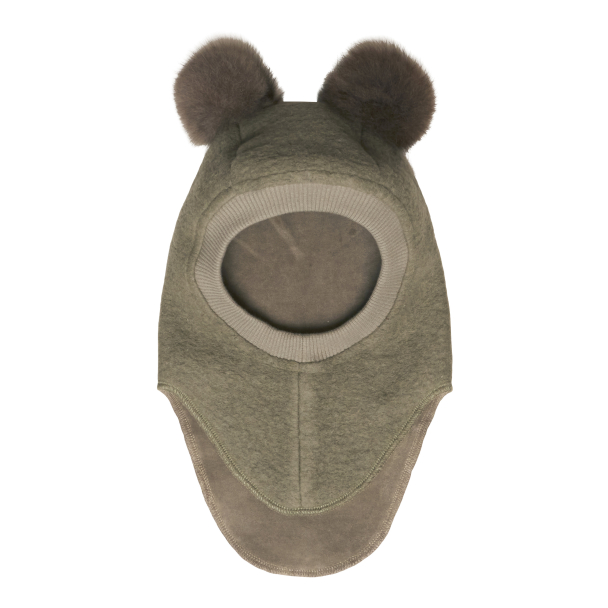Big Bear Balaclava Wool - Green Olive