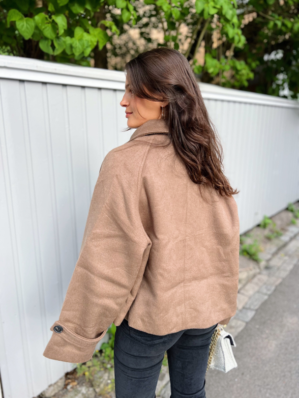 Gia Wool Jacket - Brown - Image 3
