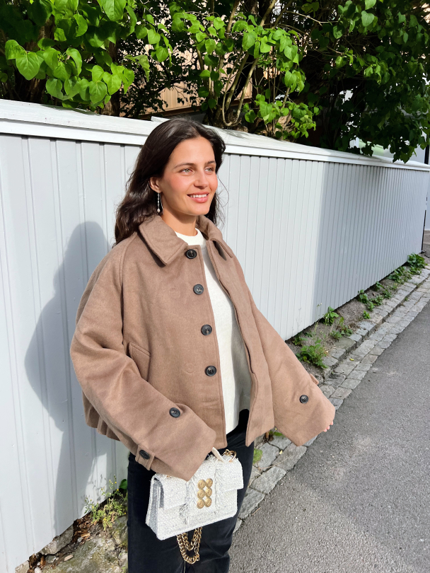 Gia Wool Jacket - Brown - Image 4