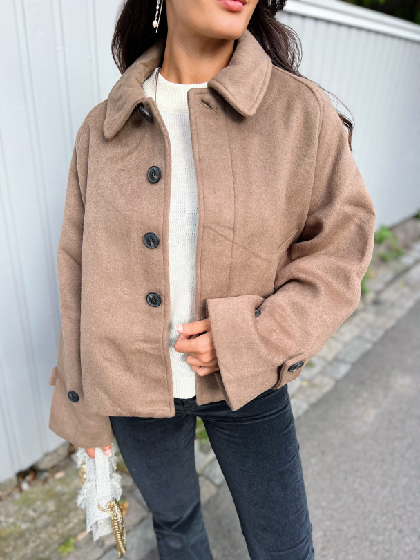 Gia Wool Jacket - Brown - Image 1